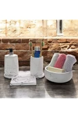 Hafif Mermer Esintili Beton Banyo Aksesuar Seti (5 Parça) - 5