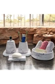 Estetik ve Minimal Tasarımlı Beton Banyo Seti - 5 Parça - 1
