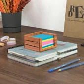 Woodsaka 3Line Küp Not Kağıdı Kutusu - Kiraz Ağacından thumbnail 5