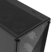 GAMEFORCE LIQUID Mini 6x120mm RGB Fanlı Kum.ve Kont.Oyuncu Bilgisayar Kasası - 4