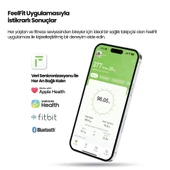Relux RBS4000 Wellness Akıllı Vücut Analiz Tartısı Yağ, Kas, Sıvı Ölçer, 4 Elektrot, Bluetoothlu BIA Teknolojisi - 4