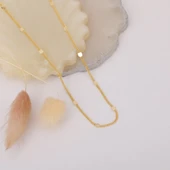 925 Ayar Gümüş Baskılı Gurmet Zincir Kolye thumbnail 3