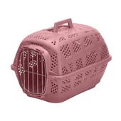 İmac Carry Sport Metal Kapılı Köpek Taşıma Çantası Koyu Pembe 48x34x32 Cm - 1