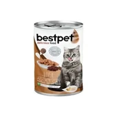 Bestpet Parça Etli ve Ciğerli Yetişkin Konserve Kedi Maması 400 Gr - 1