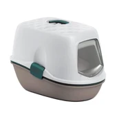 Stefanplast Furba Top Chic Elekli Kapalı Kedi Tuvaleti Beyaz/Bej 58.5x39.4x42 Cm - 4