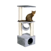 Karlie Oyun Evi Kedi Tırmalama Direği 35x35x103 Cm Gri - 1