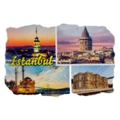 İstanbul Temalı Fresco Magnet thumbnail 1