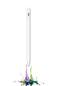 iPad Air 11 2024 Uyumlu Yapışarak Manyetik Şarj Olabilen Avuçiçi ve Eğim Özellikli Tablet Kalemi - 1