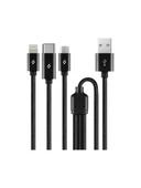 Ttec Alumicable Trio Şarj Kablosu 1mt. USB-C, Lightning, Micro USB - 2