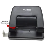 Norex Metal Delgeç 25 Sayfa Kapasiteli Siyah UH103-190 - 3