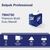 Selpak Butik Kutu Mendil 18 x 21 cm 48 Yaprak X 20 Adet - 1