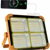 Portatif Solar LED Projektör Cata 200W Güneş Enerjili Seyyar LED Işık Taşınabilir Sokak Aydınlatması - 4