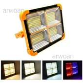 Portatif Solar LED Projektör Cata 200W Güneş Enerjili Seyyar LED Işık Taşınabilir Sokak Aydınlatması - 6