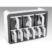 9'lu Standlı Kaşıklı Baharatlık Seti - 4