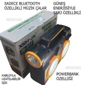 Arwoan kabloyla uzatılabilir fener sadece bluetooth'la çalışabilir ses bombası - 7