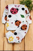 Uğur Böcekli Kız Bebek Pijama Takım - 2