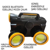 Arwoan kabloyla uzatılabilir fener sadece bluetooth'la çalışabilir ses bombası - 9