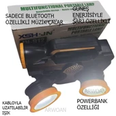 Arwoan kabloyla uzatılabilir fener sadece bluetooth'la çalışabilir ses bombası - 8