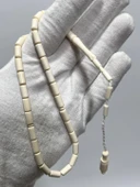 Kesme Fildişi Tesbih 9,97 Gram - Koleksiyonluk Fil Dişi Tespih thumbnail 1