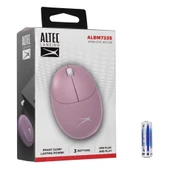 Altec Lansing ALBM7335 Pembe 2.4GHz USB 1200DPI Alkalin Pilli Kablosuz Mouse thumbnail 2