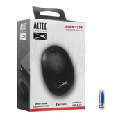 Altec Lansing ALBM7335 Siyah 2.4GHz USB 1200DPI Alkalin Pilli Kablosuz Mouse thumbnail 2