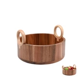 Mien Dayanıklı Akasya Yuvarlak Kulplu Derin Kase -7b130 thumbnail 4