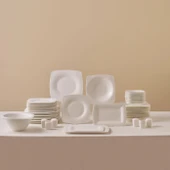 Karaca Fine Pearl Helen 58 Parça 12 Kişilik Kare Yemek Takımı thumbnail 1