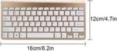 Huawei MatePad 12 X 12'' Uyumlu Kablosuz Wireless Pilli Türkçe Q Klavye - Altın - 2