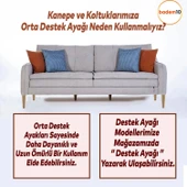 4 ADET Ahşap 18 cm Bağlantı Aparat Mobilya Koltuk Kanepe Berjer Ayağı Yükseltici Ayakları M8 Civata - 6