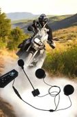 Kask Kulaklığı Motosiklet Intercom Interkom Dinleme Konuşma Özellikli Su Geçirmez - 3