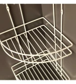 3 Katlı Köşelik Banyo Düzenleyici Raf Beyaz - 3