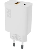 Hytech Hy-xe46 type usb-c 20w pd +usb qc 3. 0 hızlı ev şarj adaptörü - 5