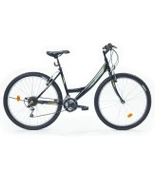 Bisan MTS 4100 26 Jant 21 Vites Bayan Dağ Bisikleti Siyah  / Yeşil 44CM Kadro - 1