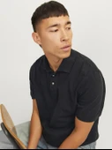 JPRBLUWILLIAM WASH SS POLO SN Black Black M thumbnail 3