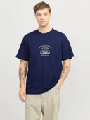 JORBOSTON GRAPHIC TEE SS CREW NECK Ocean Ocean M thumbnail 1