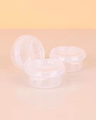 3 Adet Kapaklı Mini Sosluk Mini Saklama Kabı Mini Kahvaltılık 7 Cm - 1