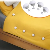 6 Adet Mantar Yorgan Klipsi Battaniye Klipsi Battaniyelerin Kilit Kaymaz Klips Yorgan Klipsi - 6