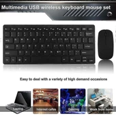 Hegitech T-10 10.1" Uyumlu Kablosuz Wireless Pilli Klavye Mouse Seti - Siyah - 5