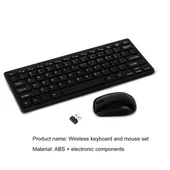 Samsung Galaxy Tab S5e T720 10.5" Uyumlu Kablosuz Wireless Pilli Klavye Mouse Seti - Siyah thumbnail 2