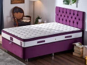 Niron Violet Yatak Seti 120x200 cm Tek Kişilik Yatak Baza Başlık Takımı - Orta Sert Yatak Mor Baza ve Başlığı thumbnail 1