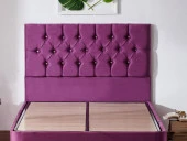 Niron Violet Yatak Seti 120x200 cm Tek Kişilik Yatak Baza Başlık Takımı - Orta Sert Yatak Mor Baza ve Başlığı thumbnail 9