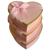 Hediye Kutusu Karton 3 lü Pembe Renk - Mavi Su Dünyası - 2