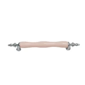 Vanni Porselen Pembe Krom Ayak 128 mm Kulp ( 5 ADET ) - 1