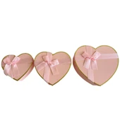 Hediye Kutusu Karton 3 lü Pembe Renk - Mavi Su Dünyası - 5