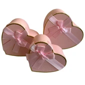 Hediye Kutusu Karton 3 lü Pembe Renk - Mavi Su Dünyası - 1