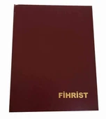 Özkan Tf011225 17*24 4Lü Ticari Cilt Bezli Fihrist - 1