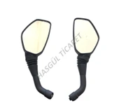 Hsgl Motorsiklet Pulsar NS200 Siyah Ayna Sağ Sol Takım NS050 - 5