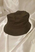 Şapka Bucket Şapka Balıkçı Kova Şapka Unisex Yuvarlak Şapka Haki - 6