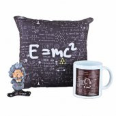 Einstein Puf Yastık Biblo Einstein Kupa Hediye Seti - 1
