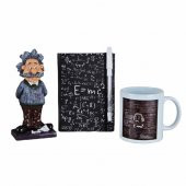 Einstein Biblo Kupa Defter Set Kalem Hediyeli - 1